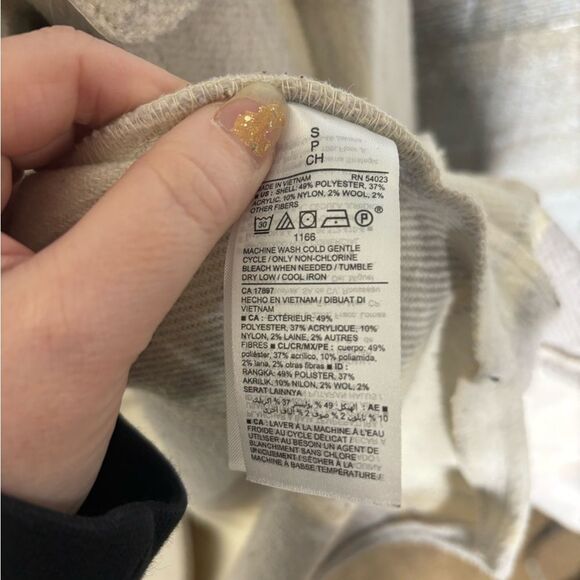 Old Navy small plaid wool blend shacket shirt jacket button down small - Picture 3 of 5